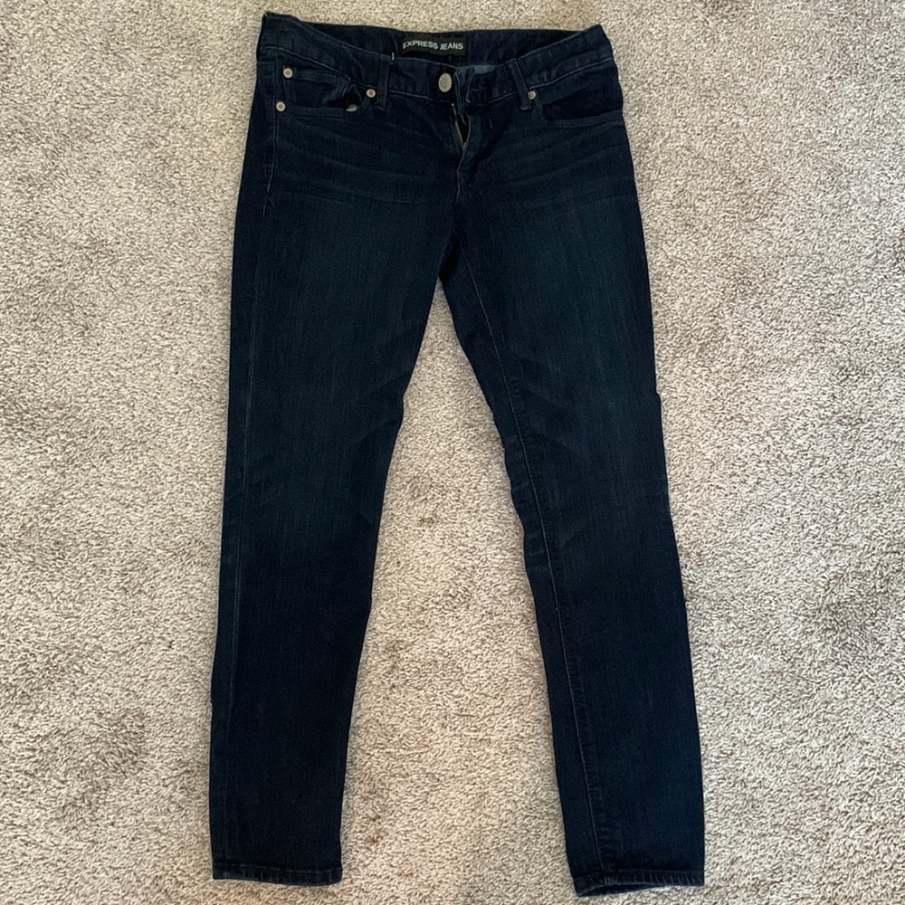 Express Stella legging low rise dark blue size 4S